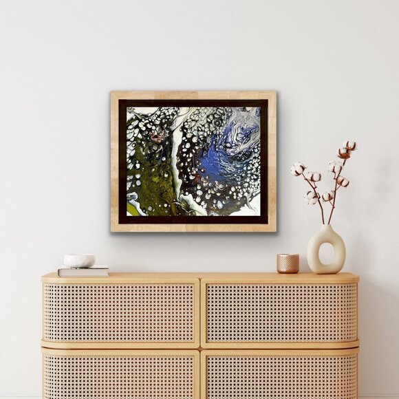 16 X 20 Original Acrylic Abstract Modern Art Painting Titled Well of Souls